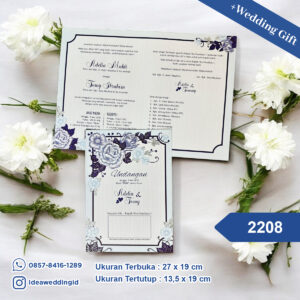 Undangan Pernikahan Cetak 2208