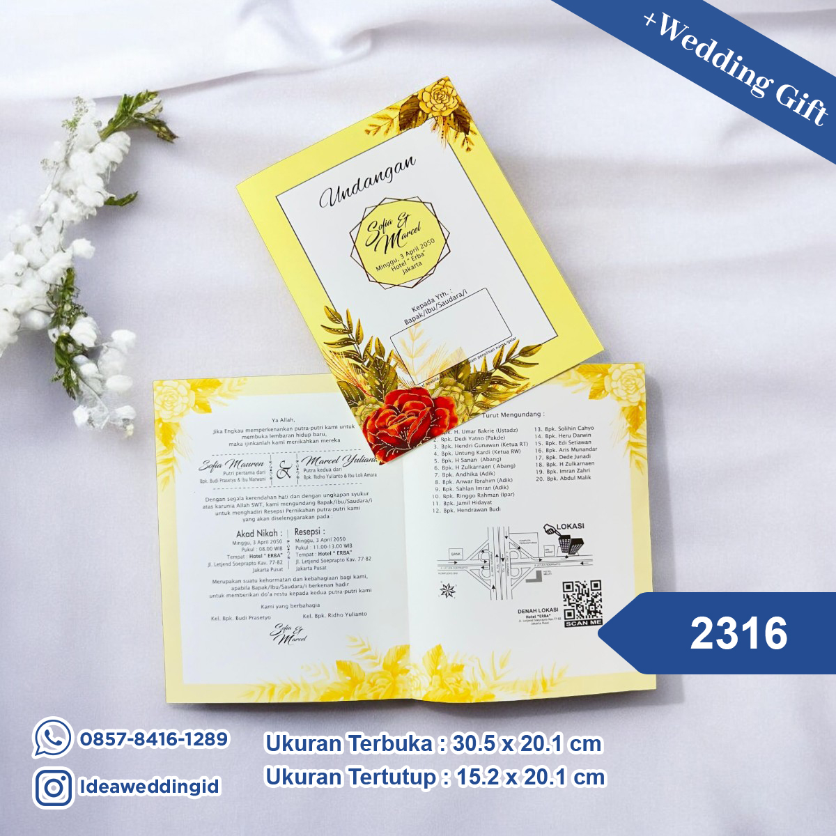 Undangan Pernikahan Cetak 2316