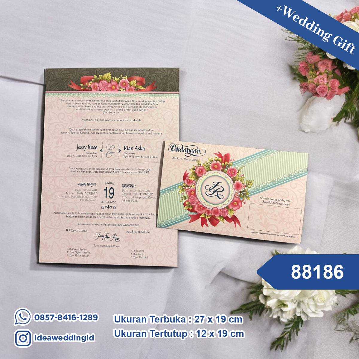 Undangan Pernikahan Cetak 88186