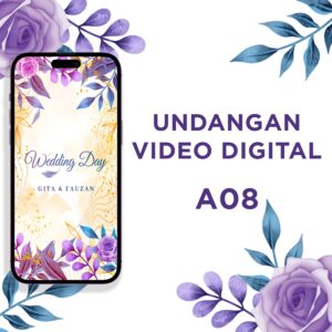 Undangan Video Pernikahan Digital A08