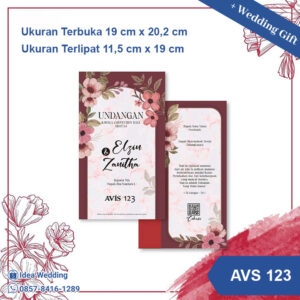 Undangan Pernikahan Cetak AVS 123