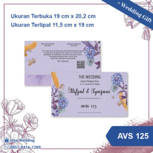Undangan Pernikahan Cetak AVS 125