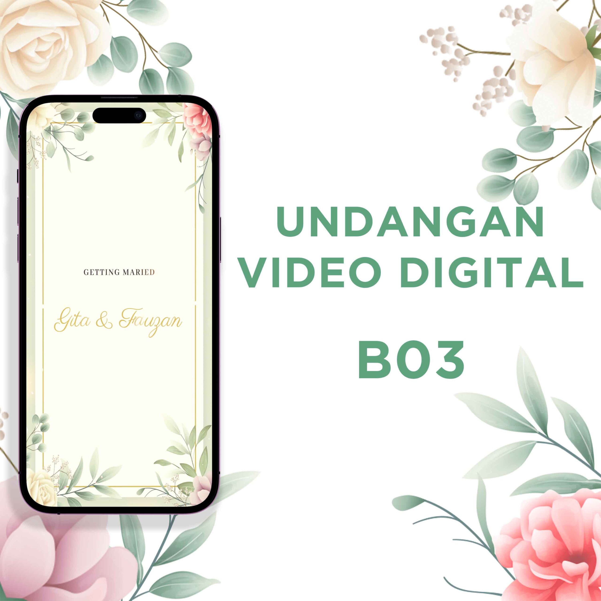 Undangan Video Pernikahan Digital B03