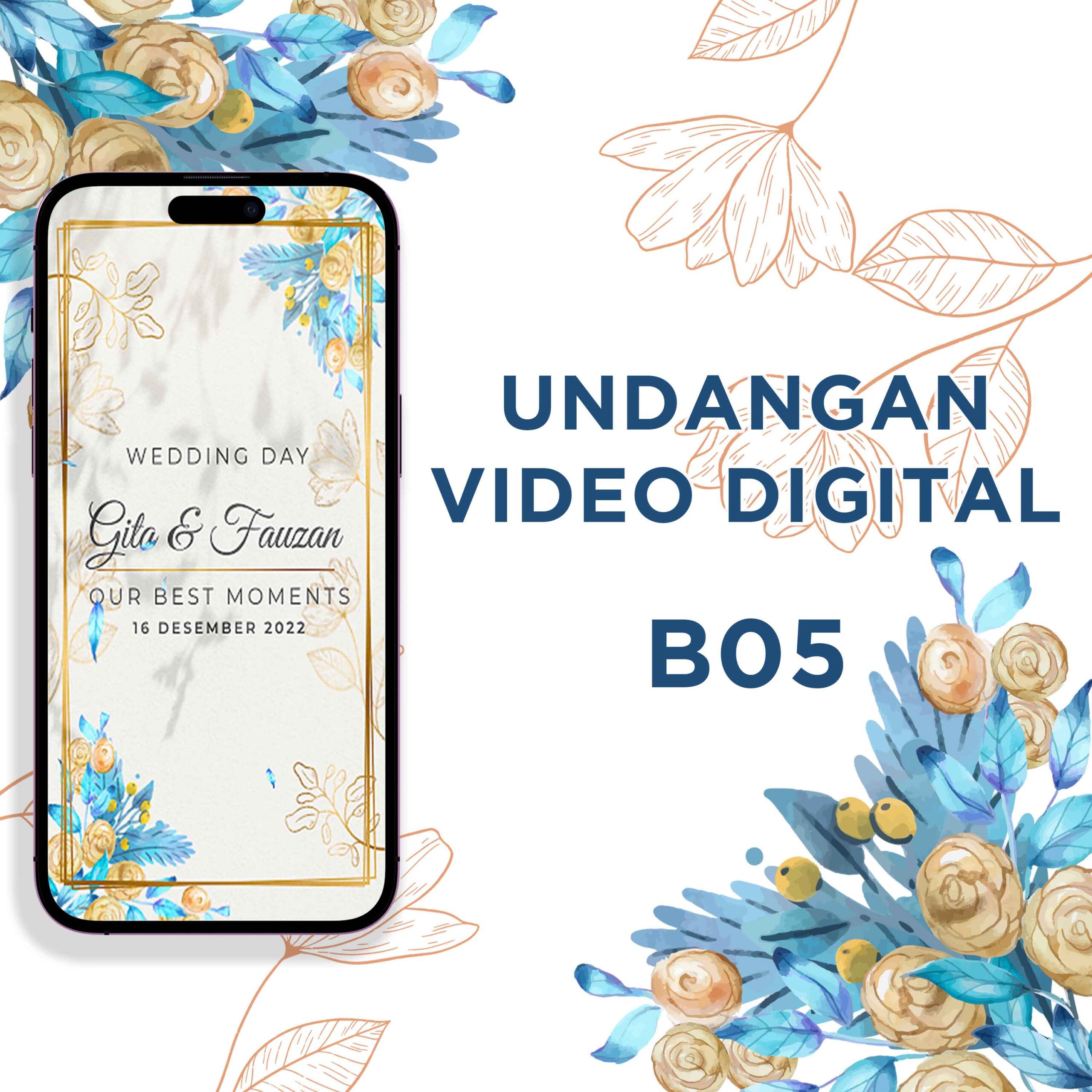 Undangan Video Pernikahan Digital B05