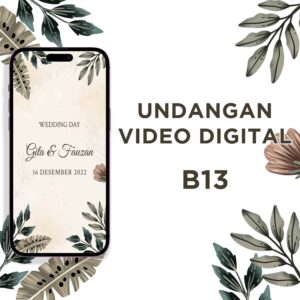 Undangan Video Pernikahan Digital B13