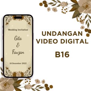 Undangan Video Pernikahan Digital B16