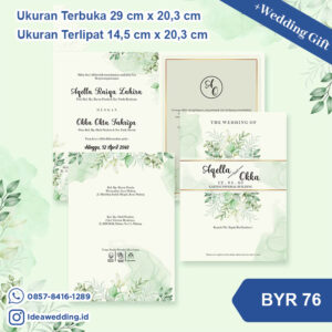 Undangan Pernikahan Cetak BYR 76