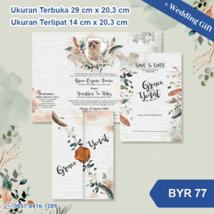 Undangan Pernikahan Cetak BYR 77