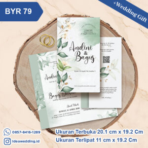 Undangan Pernikahan Cetak BYR 79