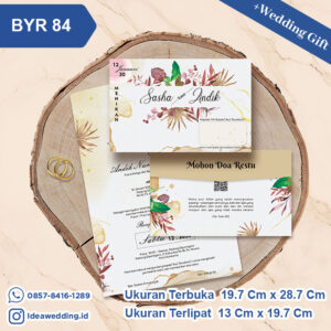 Undangan Pernikahan Cetak BYR 84
