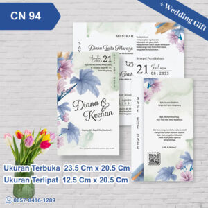 Undangan Pernikahan Cetak CN 94