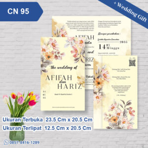 Undangan Pernikahan Cetak CN 95