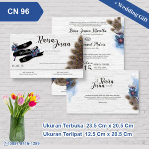 Undangan Pernikahan Cetak CN 96
