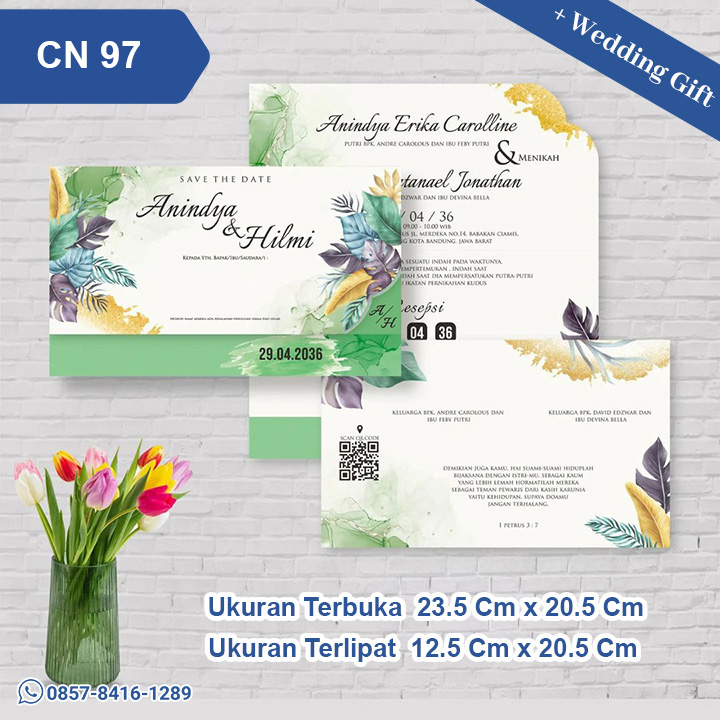 Undangan Pernikahan Cetak CN 97