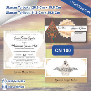 Undangan Pernikahan Cetak CN 100