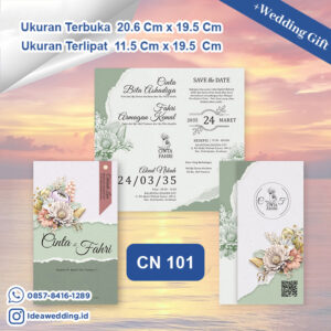 Undangan Pernikahan Cetak CN 101