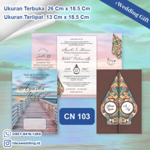 Undangan Pernikahan Cetak CN 103