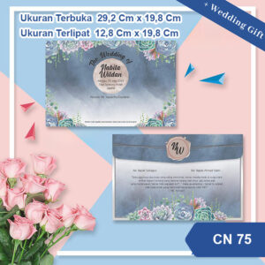 Undangan Pernikahan Cetak CN 75