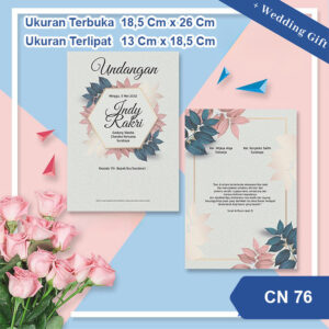 Undangan Pernikahan Cetak CN 76