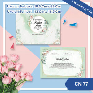 Undangan Pernikahan Cetak CN 77