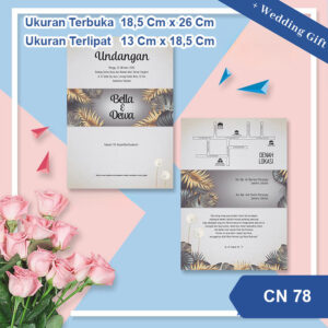 Undangan Pernikahan Cetak CN 78