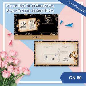 Undangan Pernikahan Cetak CN 80