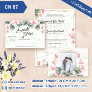Undangan Pernikahan Cetak CN 87