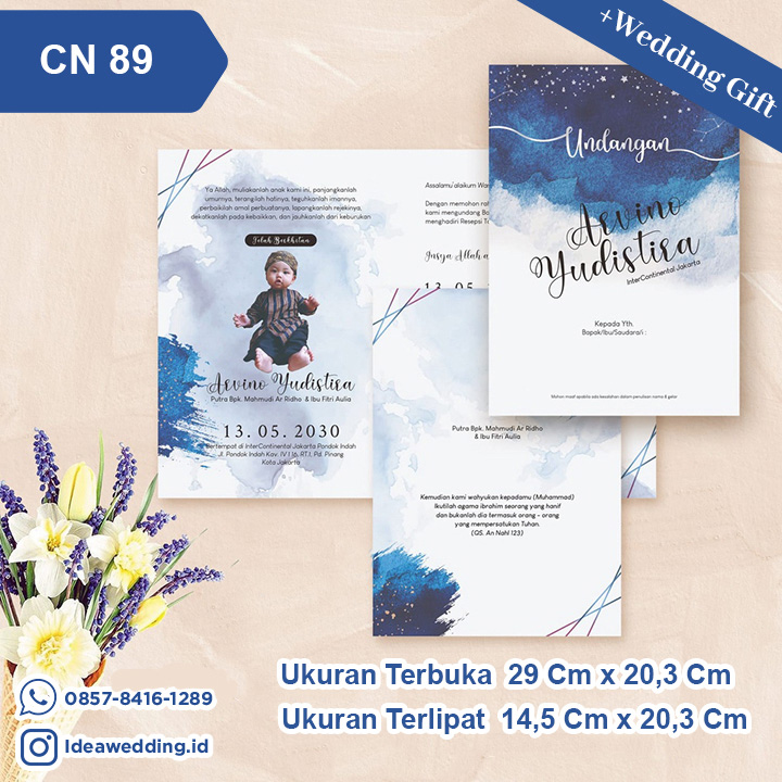 Undangan Pernikahan Cetak CN 89