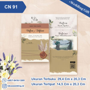 Undangan Pernikahan Cetak CN 91