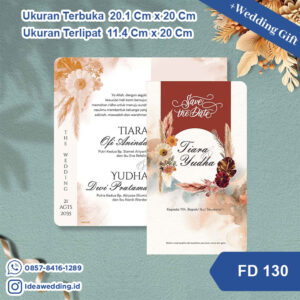 Undangan Pernikahan Cetak FD 130