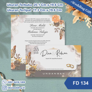 Undangan Pernikahan Cetak FD 134