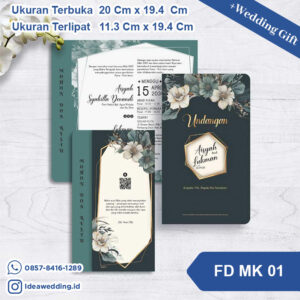 Undangan Pernikahan Cetak FD MK 01
