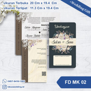 Undangan Pernikahan Cetak FD MK 02