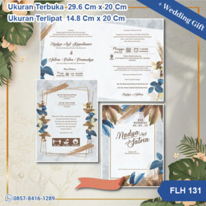 Undangan Pernikahan Cetak FLH 131