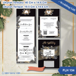 Undangan Pernikahan Cetak FLH 134