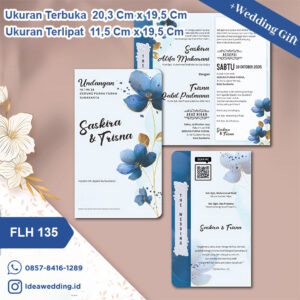 Undangan Pernikahan Cetak FLH 135