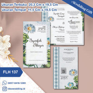 Undangan Pernikahan Cetak FLH 137