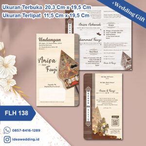 Undangan Pernikahan Cetak FLH 138