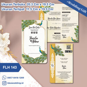Undangan Pernikahan Cetak FLH 143