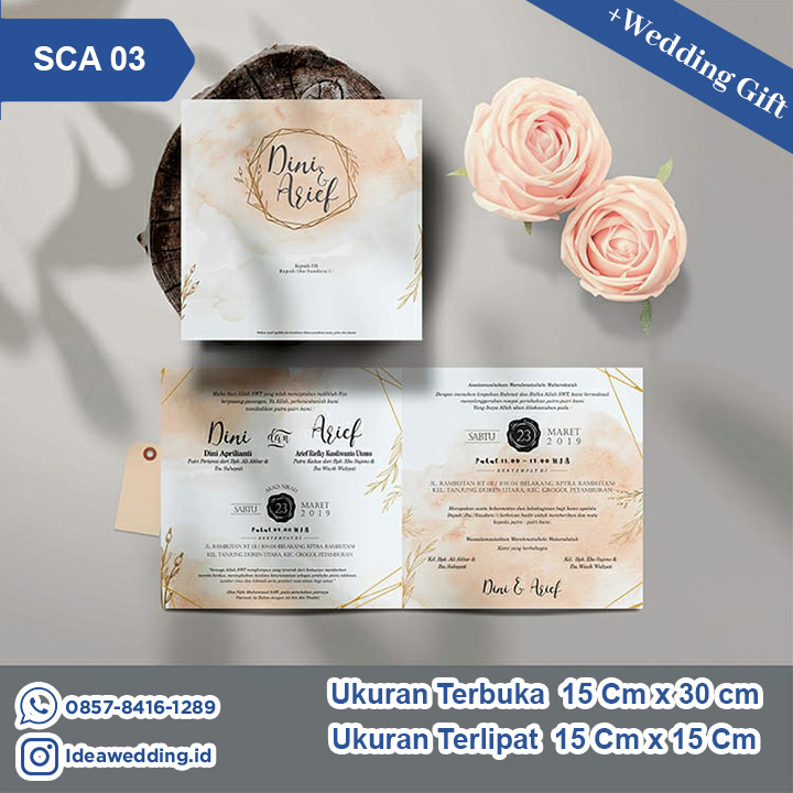 Undangan Pernikahan Cetak SCA 03