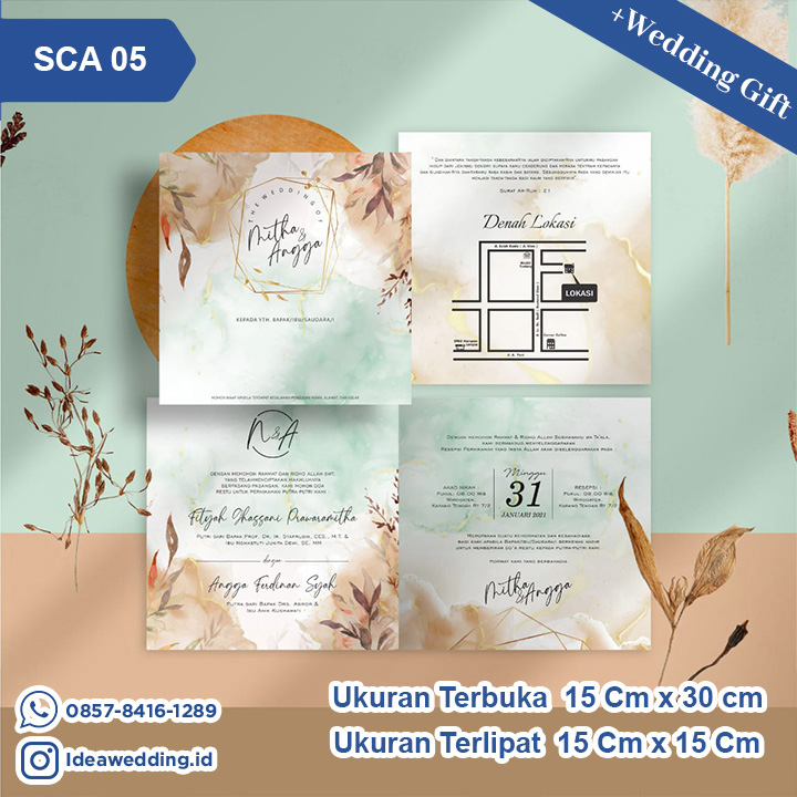 Undangan Pernikahan Cetak SCA 05