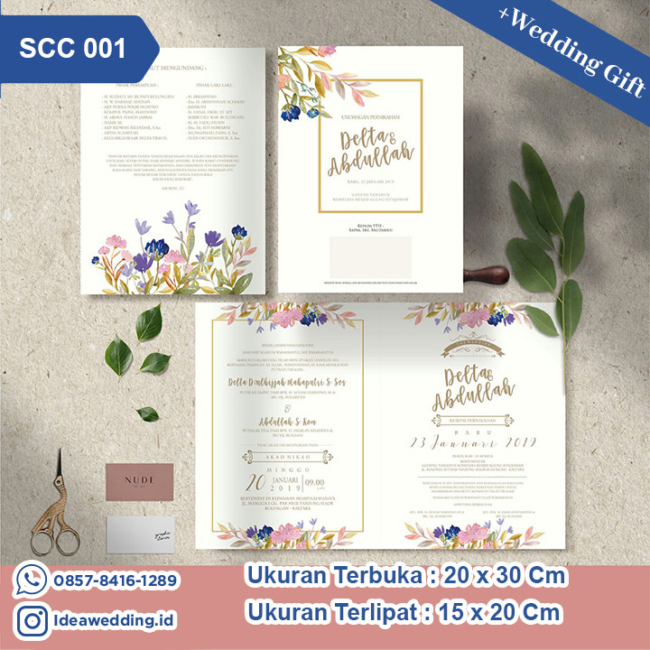Undangan Pernikahan Cetak SCC 001