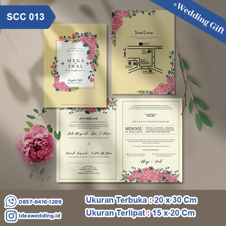 Undangan Pernikahan Cetak SCC 013