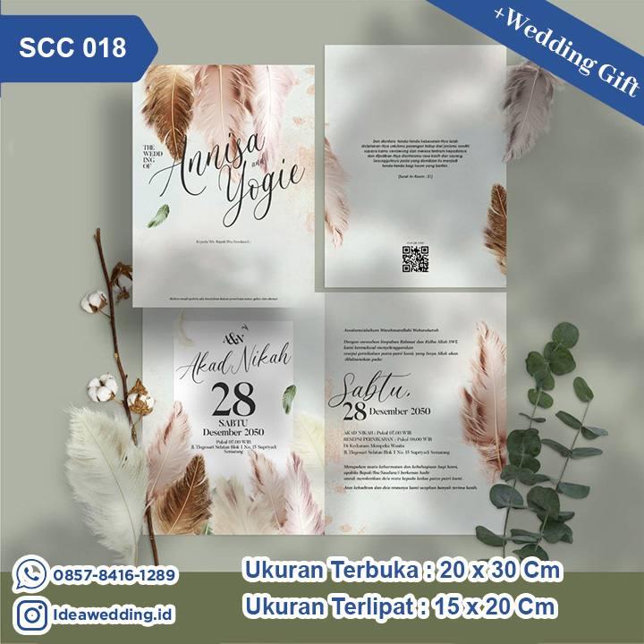 Undangan Pernikahan Cetak SCC 018