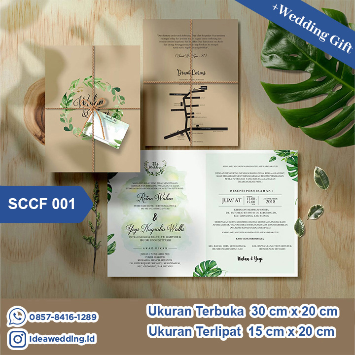 Undangan Pernikahan Cetak SCCF 001