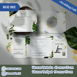 Undangan Pernikahan Cetak SCE 002