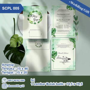 Undangan Pernikahan Cetak SCPL 005