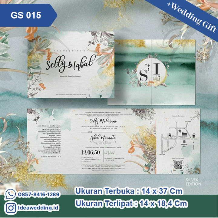 Undangan Pernikahan Cetak GS 015