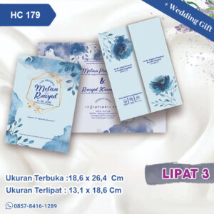Undangan Pernikahan Cetak HC 179