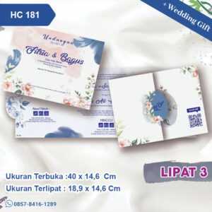 Undangan Pernikahan Cetak HC 181